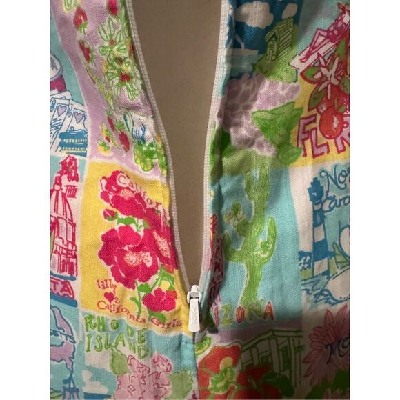 Lilly Pulitzer 4 state mind ricci shift dress states patchwork 6 - Picture 5 of 11